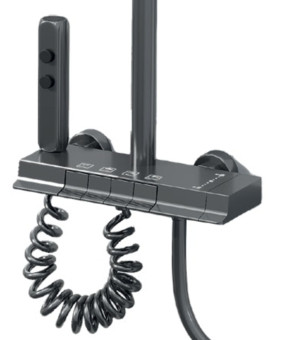 Душевая колонна Champion PBD-009-J GRAPHITE, 4 режима (CH6550)