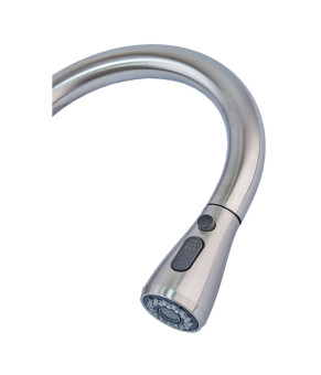 Змішувач для кухні сенсорний з висувною лійкою Mixxus LUX-014 Sensor (нерж. сталь) (MI6230)