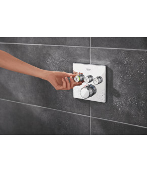 Душова система прихованого монтажу на 3 виходи з термостатом Grohe Grohtherm SmartControl (34864000)