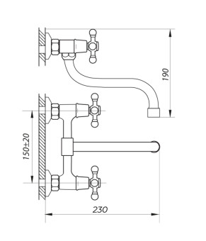 Змішувач для кухні ZERIX JIK12 102-A (ZX2646)
