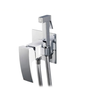Смеситель для гигиенического душа Koer KB-23007-04 (Хром+Белый) (KR5162)