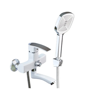 Смеситель для ванны Mixxus Magnum 009 White-Chrome (MI6203)
