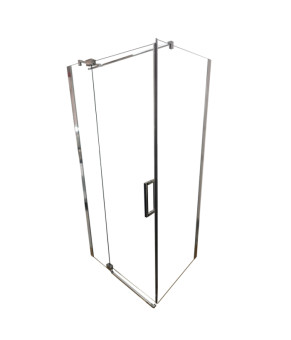 Душевая кабина Koer SR SC02 100x80x200см без поддона, прозрачное стекло Easy Clean 8мм, хром (KR5355)