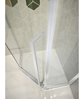 Душевая кабина без поддона Koer SR SC06 100x100см прозрачное стекло Easy Clean 8мм, хром (KR5365)