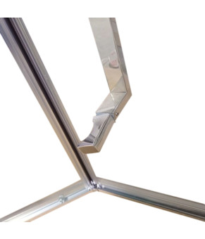 Душова кабіна Koer SR SC06-90x90x200 без піддону, скло Easy Clean 8мм, хром (KR5364)