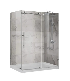 Душова кабіна без піддону Koer SR SC07-120x90x200-TR-01 прозоре скло Easy Clean 8мм, хром (KR5370)