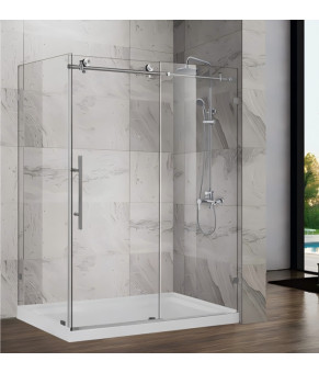 Душова кабіна без піддону Koer SR SC07-120x90x200-TR-01 прозоре скло Easy Clean 8мм, хром (KR5370)