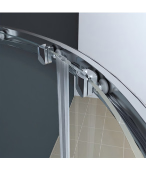 Душевая кабина Koer SR SC04-100x100-TR-01, прозрачное стекло Easy Clean 5мм, хром (KR5361)