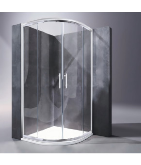 Душевая кабина Koer SR SC04-90x90x195-TR-01 без поддона, прозрачное стекло Easy Clean 5мм, хром (KR5360)