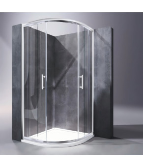 Душевая кабина Koer SR SC04-90x90x195-TR-01 без поддона, прозрачное стекло Easy Clean 5мм, хром (KR5360)