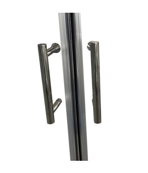 Душевая кабина Koer SR SC04-90x90x195-TR-01 без поддона, прозрачное стекло Easy Clean 5мм, хром (KR5360)