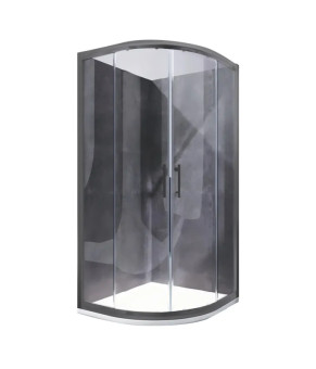 Душова кабіна Koer SR SC04-90x90x195-TR-07 прозоре скло Easy Clean графіт (KR5362)