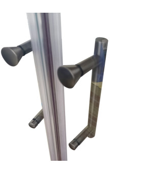 Душова кабіна Koer SR SC04-90x90x195-TR-07 прозоре скло Easy Clean графіт (KR5362)