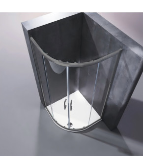 Душова кабіна Koer SR SC04-90x90x195-TR-07 прозоре скло Easy Clean графіт (KR5362)