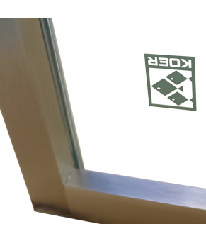 Душевая кабина без поддона Koer SR SC06 90x90x200см прозрачное стекло Easy Clean 8мм, графит (KR5366)