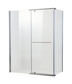 Душевая кабина без поддона Koer SR SC01 120x80x200 см прозрачное стекло Easy Clean 8мм, хром (KR5353)