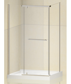 Душевая кабина без поддона Koer SR SC01 120x80x200 см прозрачное стекло Easy Clean 8мм, хром (KR5353)