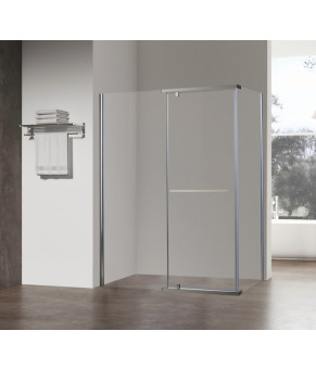 Душевая кабина без поддона Koer SR SC01 120x80x200 см прозрачное стекло Easy Clean 8мм, хром (KR5353)