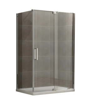 Душевая кабина без поддона Koer SR SC02 120x90x200 см прозрачное стекло Easy Clean 8 мм, хром (KR5354)