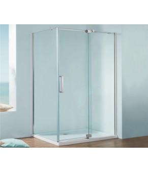Душевая кабина без поддона Koer SR SC02 120x90x200 см прозрачное стекло Easy Clean 8 мм, хром (KR5354)