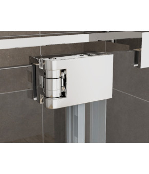Душевая кабина без поддона Koer SR SC02 120x90x200 см прозрачное стекло Easy Clean 8 мм, хром (KR5354)