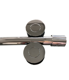 Двери в нишу Koer SR SD06 140x220см прозрачное стекло Easy Clean 8мм, хром (KR5368)