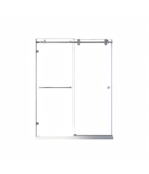 Двери в нишу Koer SR SD06 140x220см прозрачное стекло Easy Clean 8мм, хром (KR5368)
