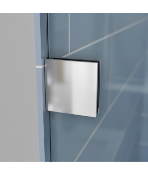 Двери в нишу Koer SR SD06 140x220см прозрачное стекло Easy Clean 8мм, хром (KR5368)