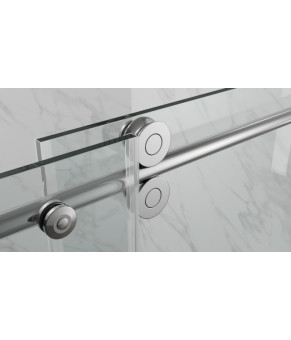 Двери в нишу Koer SR SD06 140x220см прозрачное стекло Easy Clean 8мм, хром (KR5368)