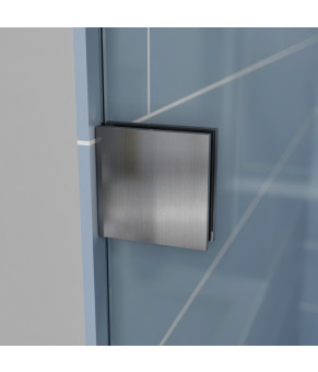 Двери в нишу Koer SR SD06 140x220 графит, прозрачное стекло Easy Clean 8мм (KR5369)