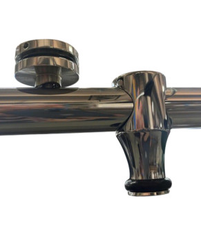 Двері в нішу Koer SR SD06-120x220-TR-01 прозоре скло Easy Clean 8мм, хром (KR5367)