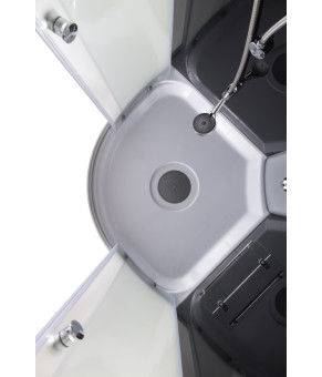 Душевой бокс Mixxus STRONG SB02-90x90x215-GR SATIN, низкий поддон