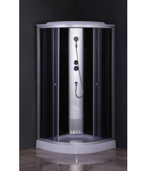 Душевой бокс Mixxus STRONG SB02-90x90x215-GR SATIN, низкий поддон