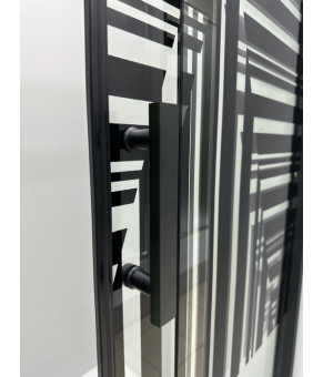 Душова кабіна Artex STT-110 black print 110x80х185 БЕЗ ПІДДОНА (AR-STT110BLPRNOPOD)