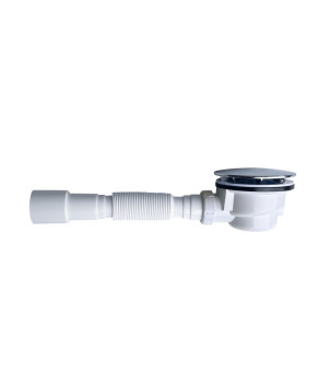 Сифон для душового піддону Lidz (CRM) колбовий (вихід 40/50мм) SD00050515