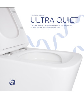Унітаз підвісний Qtap Tern із сидінням Soft-close QT17332303ASW