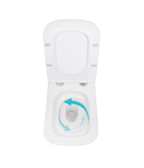 Унітаз підвісний Qtap Tern із сидінням Soft-close QT17332303ASW
