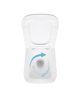 Унитаз подвесной Qtap Crow QT05335171W безободковый с сиденьем Soft-close