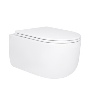 Унітаз підвісний Qtap Taurus безободковий з сидінням Soft-close QT2433084EUQW