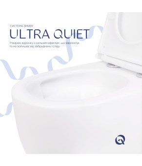 Унітаз підвісний Qtap Taurus безободковий з сидінням Soft-close QT2433084EUQW