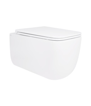 Унітаз підвісний Qtap Gemini безободковий з сидінням Soft-close QT2533076EUQW