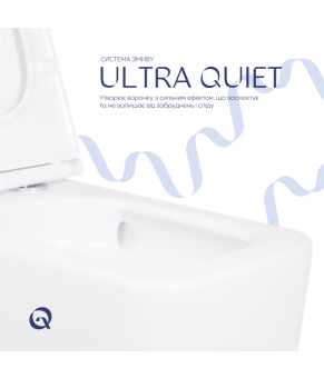 Унітаз підвісний Qtap Gemini безободковий з сидінням Soft-close QT2533076EUQW