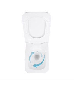 Унітаз підвісний Qtap Gemini безободковий з сидінням Soft-close QT2533076EUQW
