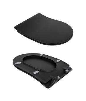 Унітаз підвісний Qtap Taurus безободковий з сидінням Soft-close QT2433084EUQMB