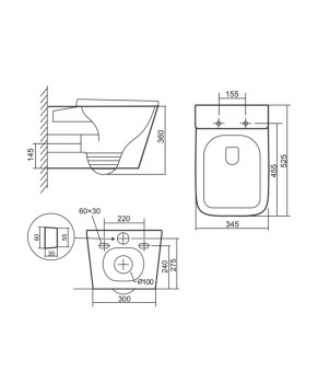 Унитаз подвесной Qtap Tern Ultra Quiet безободковый Slim Duroplast Soft-close (QT17332303AW)