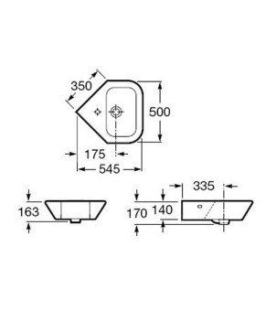 Раковина Roca Nexo A327646000