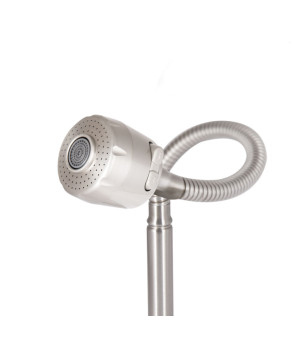 Смеситель для кухни Lidz Aria 015F41 с гибким изливом (k35) LDARI015F41NKS45306 Nickel