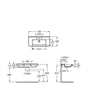 Раковина Roca Dama A327782000