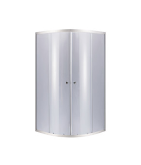 Душова кабіна Latwa SC90x90.SAT.MID.GR полукругла, скло тон. 4 мм + Душовий піддон KAPIELKA ST90x90x26, з панеллю Lidz (SD00050782)