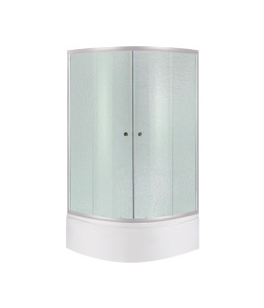 Душевая кабина Latwa SC80x80.SAT.HIGH.FR 80x80 см, полукруглая, стекло Frost, высокий поддон KAPIELKA (SD00050787)
